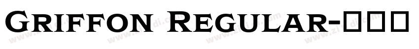 Griffon Regular字体转换